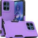 for Moto G Stylus 5G 2025 CaseTPU+PC Dual-Layer Anti-Skid Shock Absorption Mobile Phone Case, Moblie Phone Protective Case for Mororola Moto G Stylus 5G 2025 (Purple)