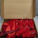 Crowye 14 Pcs Valentine's Day Cabinet Ribbons Bows Include 2 Pcs 14 x 6.6 Ft Large Valentine's Day Door Bows Ribbons Decorations for Party Home Kitchen Gifts Supplies(Red,Velvet,Novel)