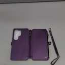 For Samsung Galaxy S26 Ultra Wallet Case Magnetic [Compatible with Magsafe] [RFID Blocking Card Holder] [Zipper] Detachable Drop-proof Protective Phone Cases for Galaxy S26 Ultra 6.9", Purple