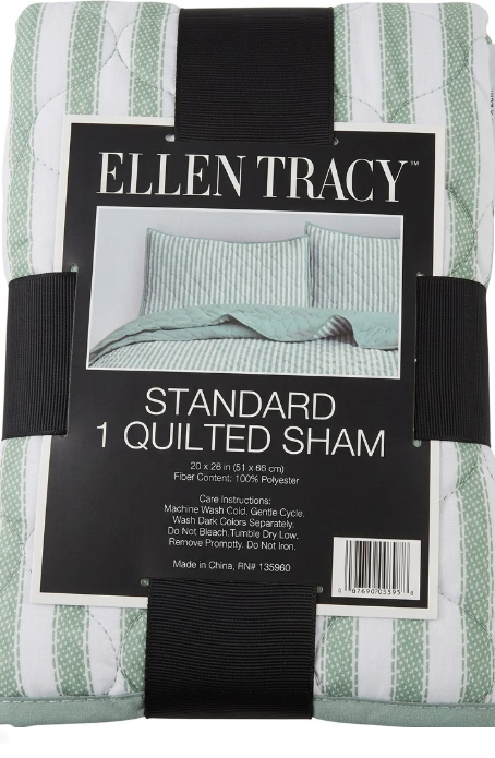 Standard 1 Quilted Sham 20x36 100%Polyester