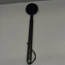 Back Scrubber for Shower, 24in Adjustable Handle Body Brush, Double Sided Shower Brush for Shower Exfoliating and Massage Can Produce Rich Foam, Long Handle Back Scrubber for Men Circular (Telescopic-black)