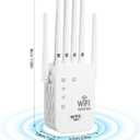 WiFi Extender Signal Booster for Home - 2026 Upgraded (6 Directional Antennas) New Generation Internet Extender Wifi Booster Signal Range Amplifier, WiFi Repeater with Ethernet Port, for 99% of Device