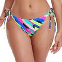 RELLECIGA Women's Side Tie Bikini Bottom