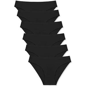 FINETOO 6 Pack Women’s Seamless Hipster Underwear No Show Panties Invisibles Briefs Soft Stretch Bikini Underwears XL