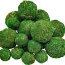 16 Pcs Moss Balls Set - 8x3.15" + 8x1.6" Handmade Green Moss Balls for Home Dcor, Vase Fillers, Decorative Balls for Bowls, Garden Crafts, DIY Art & Wedding Displays | Decorative Balls Centerpieces