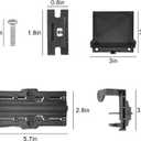 W10712394 Dishwasher Upper Rack Adjuster Metal Kit Compatible with Ken-more Whir-lpool by AMI PARTS - Replaces W10712394VP, AP5956100, W10350376, PS10064063