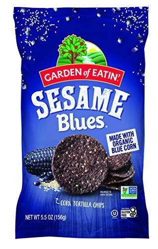 Garden of Eatin' Tortilla Chips, Sesame Blues, 5.5 oz (Pack of 12), BBD: DEC 18, 2025