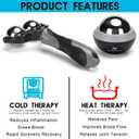 Nobility Massage Ball Roller– Ice Cold and Hot for Deep Tissue and Sore Muscle Relief of Stiffness and Stress, Body, Neck, Back, Foot, Plantar Double Grey