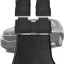 Floor Liners & Cargo Liners for 2012-2017 Chevy Equinox/GMC Terrain,TPE All Weather Protection 2 Rows Car Floor Mats with Trunk Mat for Chevrolet Equinox