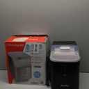 Aeitto Nugget Ice Maker Countertop, 42lbs/24H Ice Machine with 1.5L Water Tank, Rapid Ice Release in 6 Mins, Self-Cleaning Pebble Ice Maker with Basket and Scoop for Home Office RV and Party, Black