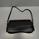 Underarm Shoulder Bag for Women Trendy Purse Vegan Leather Hobo Handbags Clutch Crossbody Bag (Black)