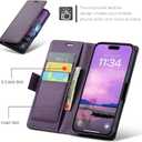 for iPhone 14 Pro Max Case Wallet with RFID Blocking Card Holder, PU Leather Kickstand Protective Flip Phone Cover Fit for iPhone 14 Pro Max 6.7", Purple