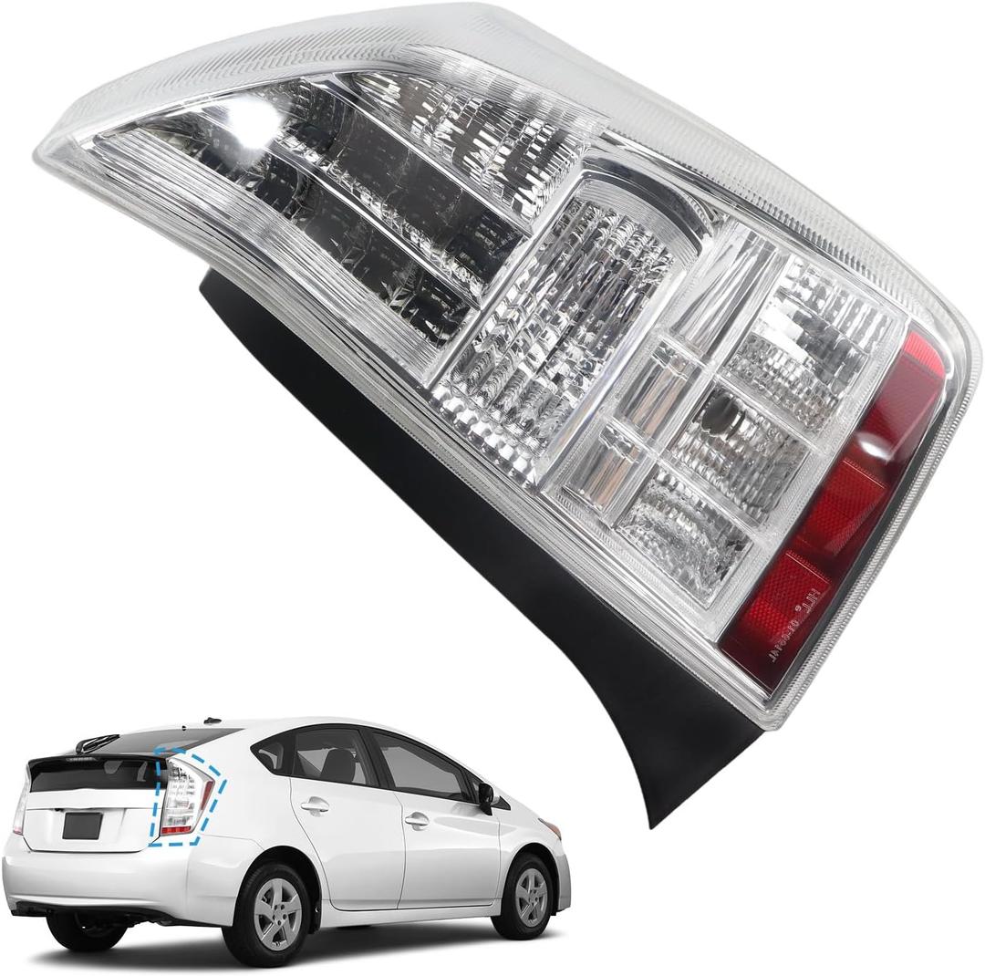 Rear Right Passenegr Side Tail Light Assembly Compatible with Toyota Prius 2010 2011 Tail lamp Replaces 81551-47111 8155147111
