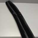 Door Draft Stopper for Bottom, Sweep Weather Stripping Seal Noise, Home Essentials, Door Sweep Soundproofing Strip for Home, Adjustable Under Door Blocker (Removable Fabric/Sponge), Black