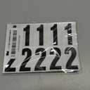 2 inch Self Adhesive Numbers for Mailbox, House Numbers, Reflective Mailbox Number, Trash Cans Number, for Outside, 120 PCS (Black/White)