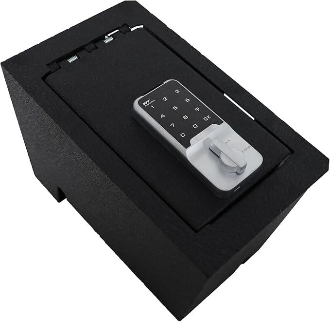 Center Console Safe Vault - KEREN Console Gun Safe Box Compatible with Toyota Tundra 2022-2024 and Toyota Sequoia 2023-2024, Electronic Keypad Lock
