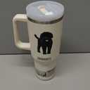 SERENGETI 40 Oz Ultimate Tumbler with Handle and Straw  Vacuum Insulated Tumbler with Straw and Lid  Stainless Steel Travel Mug for Pet Lovers  3D Designs of your favorite Dog (Labradoodle)