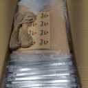 Kucoele 7 x 5 Inches Large Charcuterie Boxes with Clear Lids, 50 Pack Disposable Bakery Dessert Boxes, To Go Food Containers for Pastries, Chocolate Covered Strawberries, Hot Cocoa Bombs (Brown)