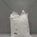 Three Geese White Goose Feather Down Pillows Queen Size Set of 2-100% Cotton, Medium Firm,Soft Support