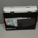 Wireless Keyboard and Mouse Combo - Full-Sized Ergonomic Keyboard with Wrist Rest, Phone Holder, Sleep Mode, Silent 2.4GHz Cordless Keyboard Mouse Combo for Computer, Laptop, PC, Mac, Windows -Trueque (1 PACK, Black)