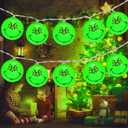 Christmas Lights 10Ft 20 LEDs Christmas String Lights Green Christmas Decorations with Battery Operated for Tree Home Garden Indoor Xmas Decor (Green A)