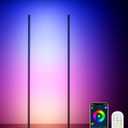 KFM Corner Floor Lamp, 65" Smart RGB LED Corner Lamp with App & Remote Control, 16M Colors,300+ Modes, Music Sync & Timer, Modern Mood Light for Living Room, Gaming Room & Bedroom (2)