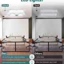 WNSNOU 2 Pack Plug-in LED Shop Light, 4FT Tube, IP66 Waterproof and Linkable, 36W With Cord, 5000K Ceiling/Closet, 4000LM Under Cabinet for Room Garage
