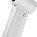 Turbo Handheld Fan 4000mAh, 12H Max Cooling 3-Speed Portable Mini Fan, Type-C Rechargeable Personal Pocket for Travel Outdoor Camping Fishing Home Office (White)