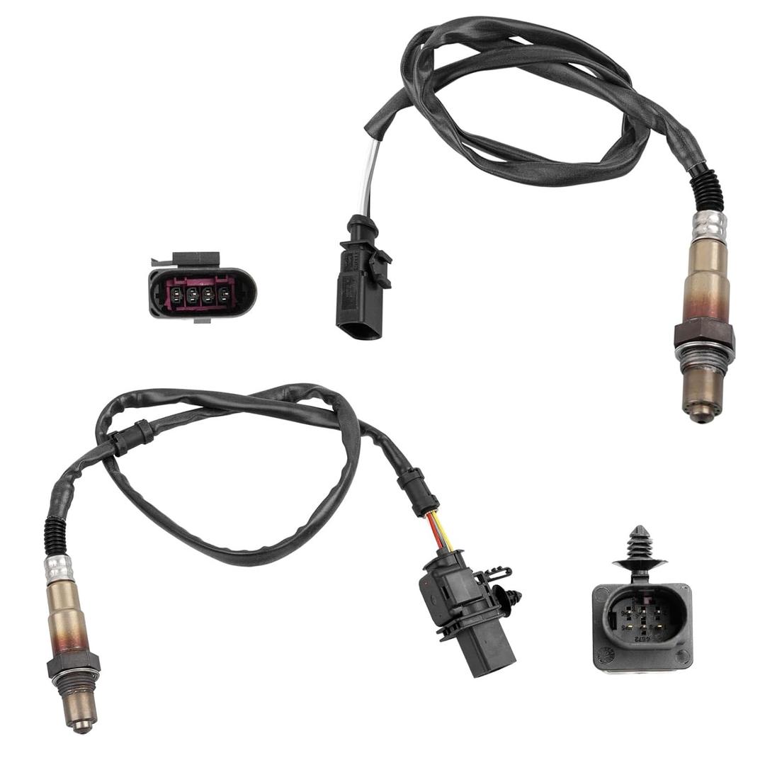 HQPASFY 2Pcs Oxygen Sensors 250-24672 250-25040 Upstream & Downstream Oxygen O2 Sensor Compatible with 2009-2016 Audi A4 Quattro, 2010-2014 A5, 2010-2017 A5 Quattro, 2012-2015 A6, 2011-2017 Q5