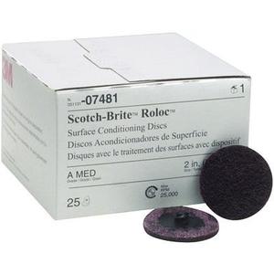 3M Scotch-Brite Roloc Surface Conditioning Disc, TR 07481, 2" x NH AMED, 50 per Case