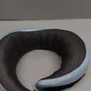 WANDER PLUS Travel Pillow, 100% Pure Memory Foam Travel Neck Pillow Airplane Neck Support Ergonomic Design Best for Sleeping Plane Car Train Office Flight for Adults Grey