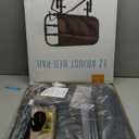 Stander EZ Adjust Bed Rail, Adjustable Senior Bedrail and Safety Assist Railing for Elderly Adults with Organizer Pouch, ASTM Safety Approved Guard-Rail, Black