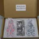 4-Way Lead Acid Battery Terminal Connector Clamps Battery Cable Ends for SAE/DIN/EN Tapered Top Post with 8AWG to 4/0 AWG, Positive & Negative Set, Battery Terminals with OEM Top Post