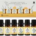 Pursonic Pet-Friendly Aromatherapy Oil Blends, 6-Piece Set with Eucalyptus, Sweet Orange, Peppermint, Clary Sage, Tea Tree, Ginger - Vet-Approved, Pet-Safe Aromatherapy, 10 ML