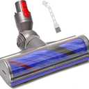 Upgrade Anti-Tangle Replacement Vacuum Head for Dyson V7,V8, Cyclone V10,V11,V15 Cordless Vacuum Cleaner Quick Release Motor-Head Brush Roller, for Thin Carpets, Hardwood Floor