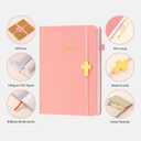 Sermon Notes Notebook with Pen & Gift Box, Guided Church Bible Journal for Christians, A5 Leather with Gold Cross | 240 Thick Pages for Study, Reflections & Prayer Notes, Pastor Gifts