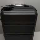 Kono 20'' Carry on Luggage Lightweight with Spinner Wheel TSA Lock Hardside Luggage Durable Small Carry on Suitcase Black