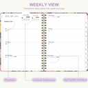 2026 Planner, Weekly and Monthly Calendar Planner Book, Jan 2026 - Dec 2026, Planning Agenda for Desk Accessories and School Supplies - A5 (6.3'' x 8.5'') (Flower Field)