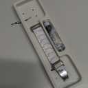 Resin Band Compatible with Fitbit Charge 6/ Fitbit Charge 5, Waterproof & Lightweight Bracelet Wristband Replacement with Stainless Steel Buckle, Fashion Strap for Fitness Tracker Women (Pearl White)