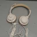 USB Headset with Microphone for PC, On-Ear Computer Laptop Headphones with Noise Cancelling Mic in-line Control for Home Office Online Class Zoom (USB+3.5mm, White)