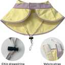 Baby Sun Hat for Summer,Toddler Girl Beach Hats with Wide Brim,Adjustable Outdoor Travel Sun Protection Hats (One Size, Yellow)