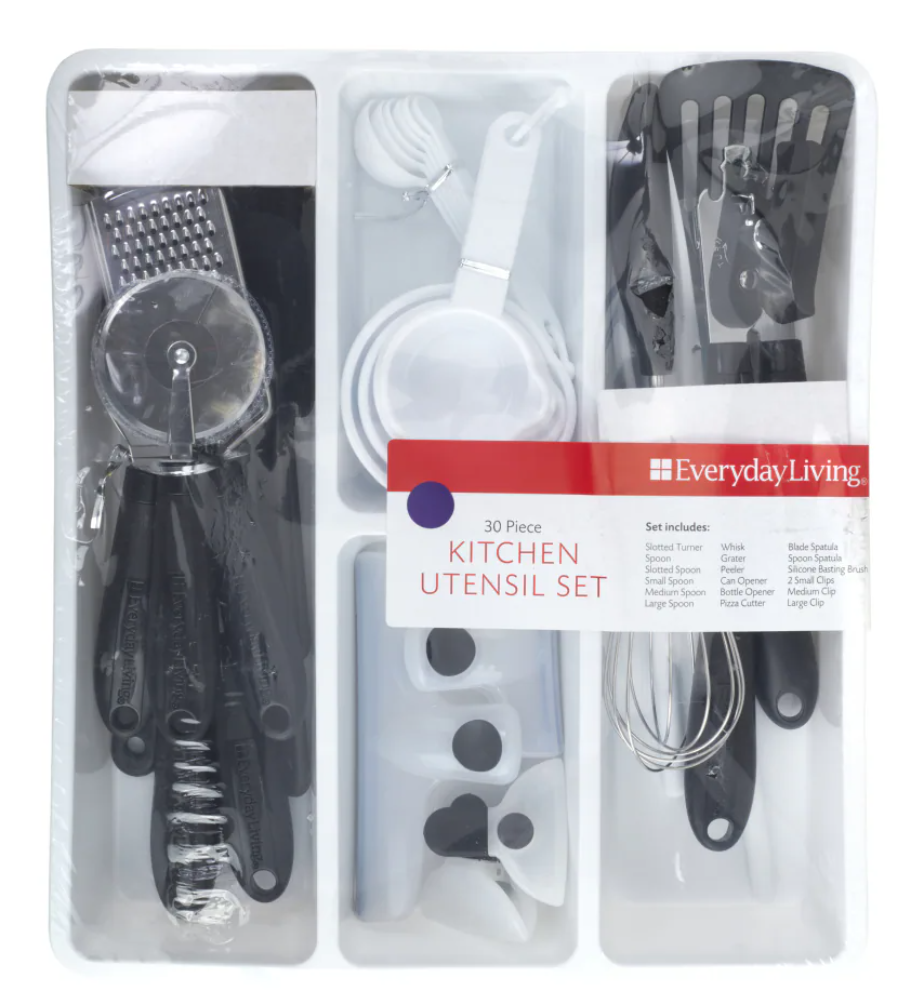 Everyday Living, Kitchen Utensil Set, 30 Pcs