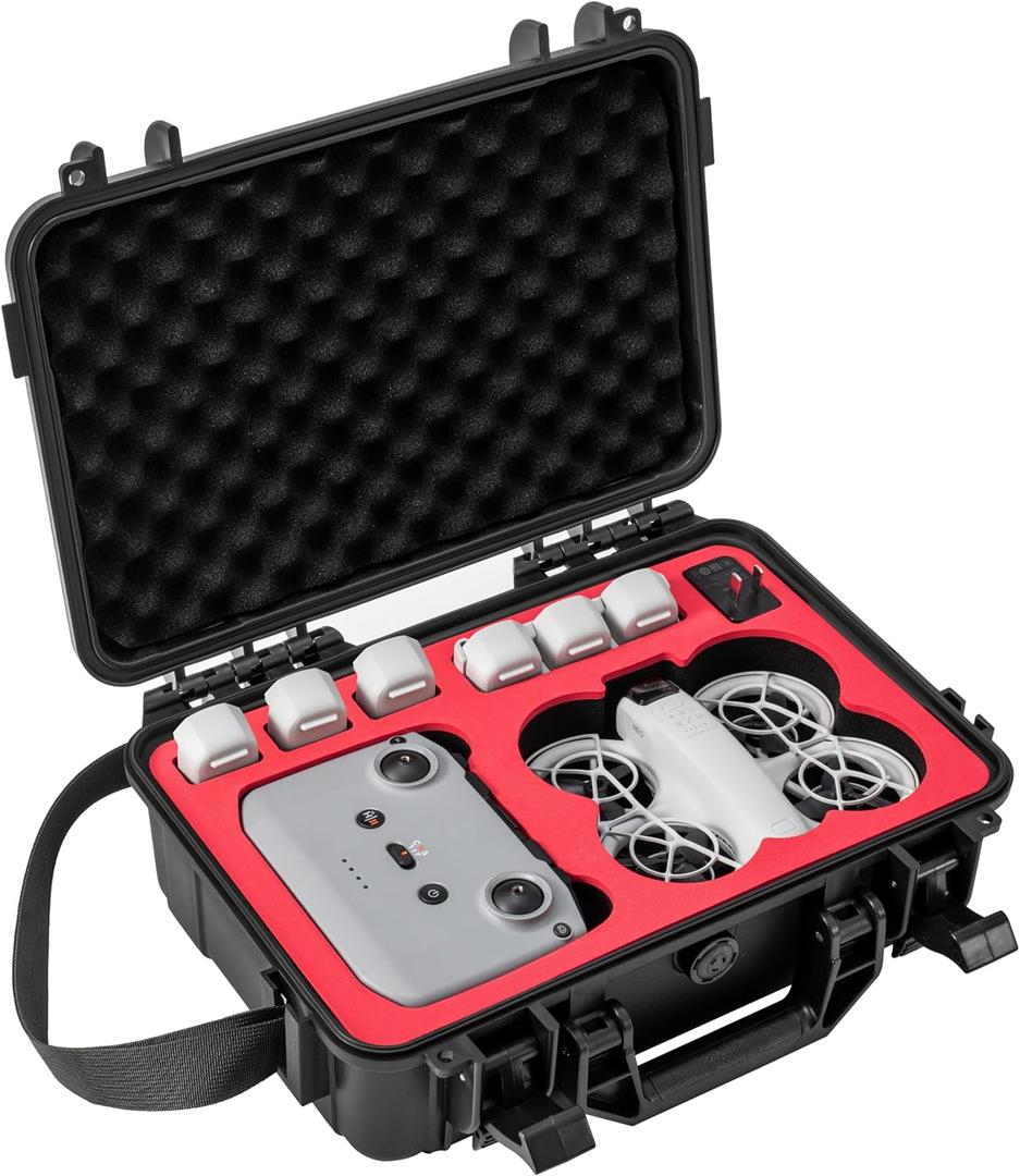 STARTRC Neo Case,Waterproof Carrying Hard Case for DJI Neo Fly More Combo with RC-N3/N2 Remote Controller,Neo Intelligent Flight Battery/Charging Hub