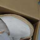 Liyuandian Womens Platform Espadrille Wedges Open Toe High Heel Sandals with Ankle Strap Buckle Up Shoes(size 7 1/2)