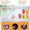 Ice Chilled Condiment Caddy with 5 Containers,Large Ice Chilled Condiment Organizer with Separate Lids, with Spoons,Forks and Clip Serving Tray Platter for Bar Accessories, Fruit, Salad, Taco, Party