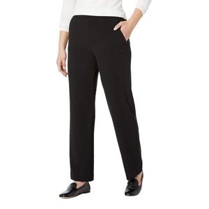 Briggs New York Women's Flat Front Pull on Pant With Slimming Solution (Regular & Short Length) 20WS