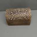 Great Birthday Gift Ideas Handmade Decorative Wooden Jewelry Box Treasure Box Jewelry Organizer Keepsake Box Treasure Chest Trinket Holder Lock Box Watch Box 9 x 6 Inch Great Gift Ideas (Brown) (Antique Finish)