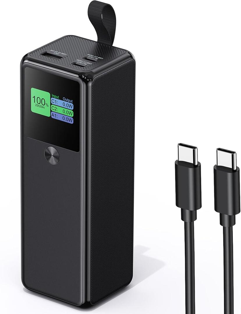 140W Power Bank, 27600mAh 3-Port PD3.1 Portable Charger Power Bank/ Portable Phone Charger with 140W C Port for 1Phone 17/16/15/14/13/12 Series, Ma-Book/1Pad, Laptop, Samsung, Steam Deck, Dell XPS