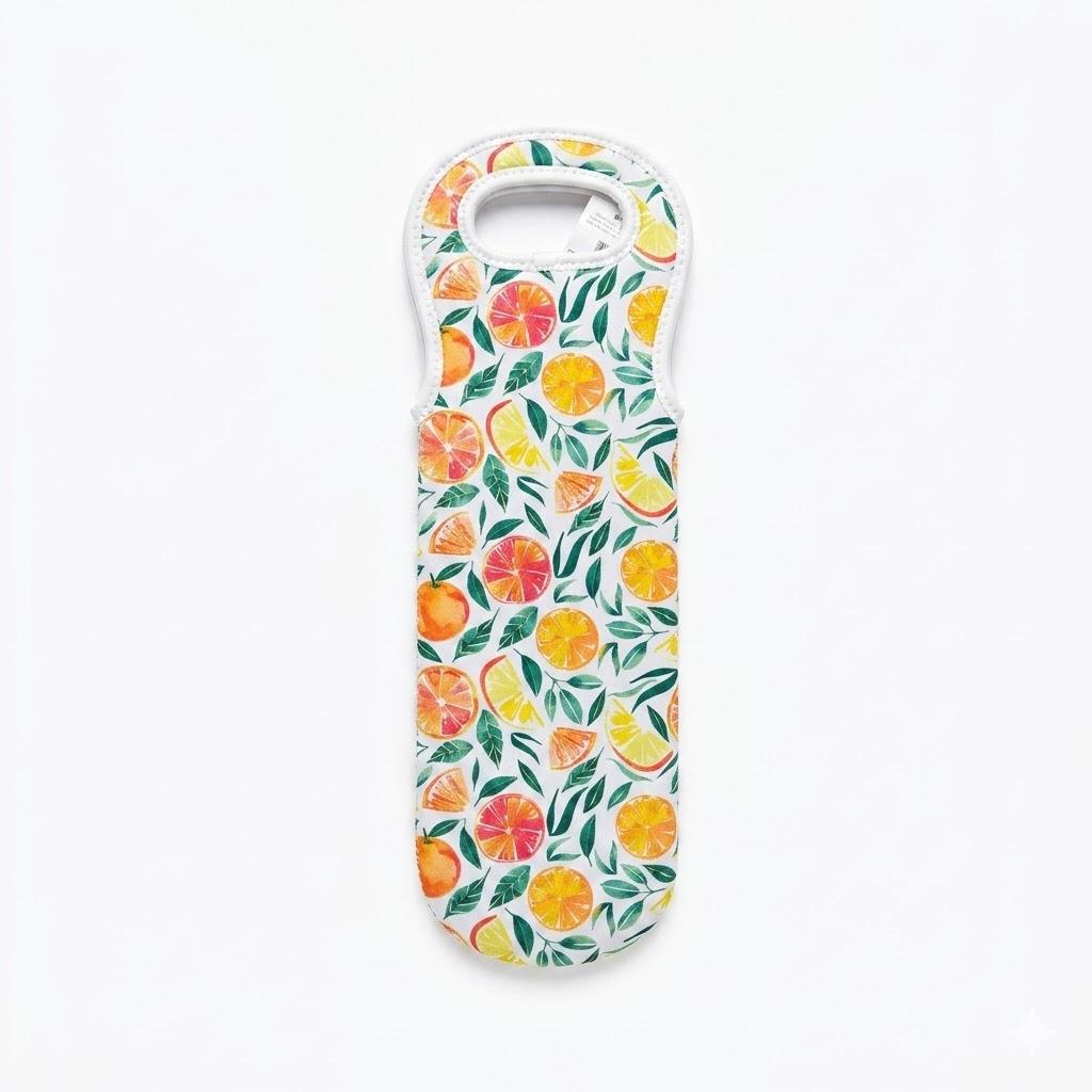 Watercolor Neoprene Wine Bag