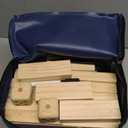 Medium Tumble Tower Games for Kids and Adults 57 Blocks New Zealand Pine Wooden Blocks Stacking to 3FT Family Game for Indoors Outdoors Yard Games for Family